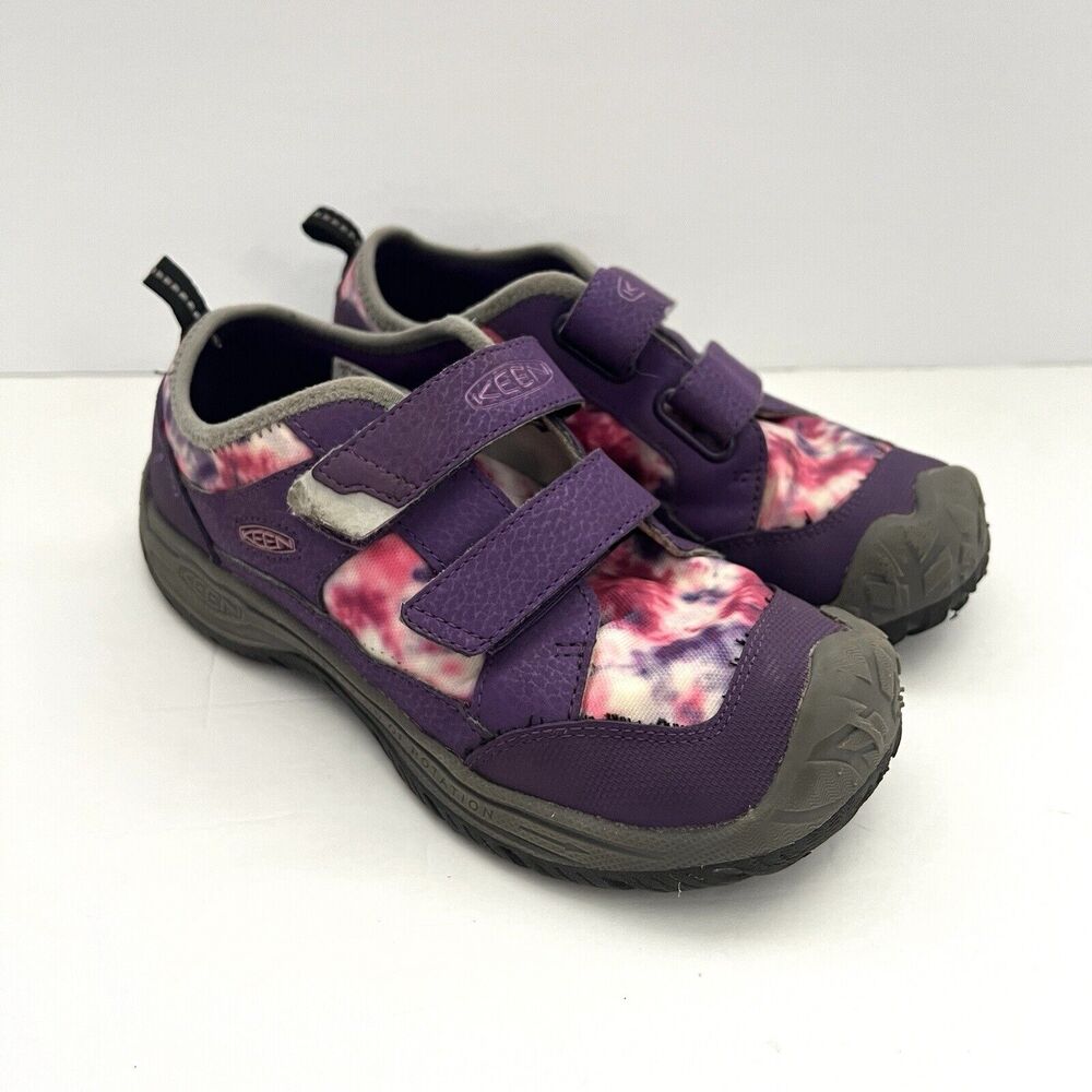 Keen Kids Purple and Pink Tie-Dye Velcro Sneakers